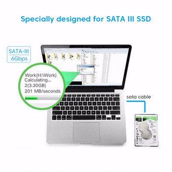 Поддръжка на адаптер Elough Sata към USB 3 0 2,5 инча външен SSD HDD твърд диск SATA 3 22-пинов кабел Sata 3 До 6 Gbps Cabo Sata
