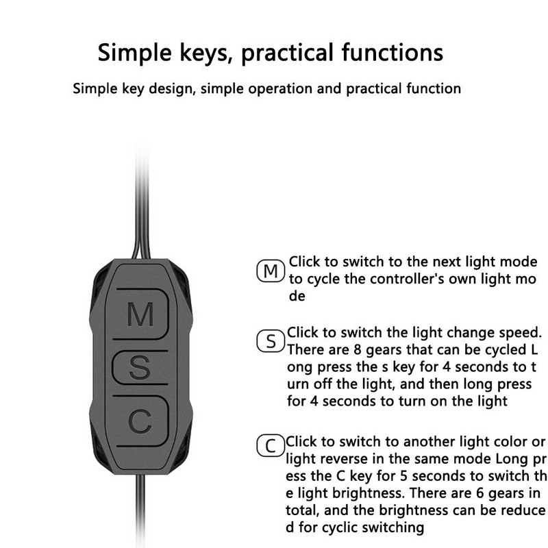 Argb мини контролер с удължен кабел широка съвместимост 5v 3-пинов към SATA захранване RGB синхронизиращ контролер