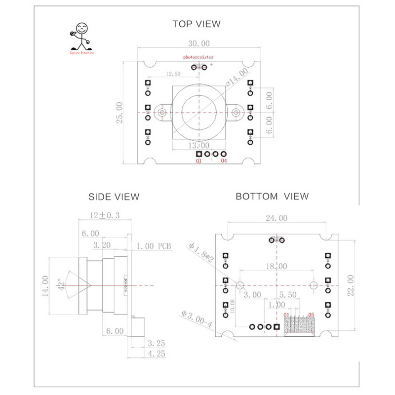 OV9726 Modul kamere 1 milijun piksela 70 stupnjeva širokokutna leća USB modul kamere Besplatni upravljački program CMOS senzor Podrška Telefon OTG