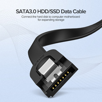 Προσαρμογέας καλωδίου Ugreen SATA Cable 3.0 σε μονάδα σκληρού δίσκου Sata 3 για φορητό υπολογιστή Asus 6Gbps 3.0 SSD HDD Σκληρός δίσκος Μετατροπέας ορθής γωνίας