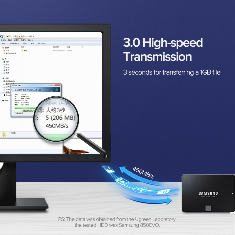 Cablu Ugreen SATA 3.0 la unitatea de disc Adaptor cablu Sata 3 pentru laptop Asus 6Gbps 3.0 SSD HDD Convertor în unghi drept