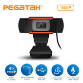Webkamera 1080p Full HD kamera USB webkamera mikrofonnal PC Számítógép Asztali kamera Autofókusz Videokonferencia Felvétel Dash Cam