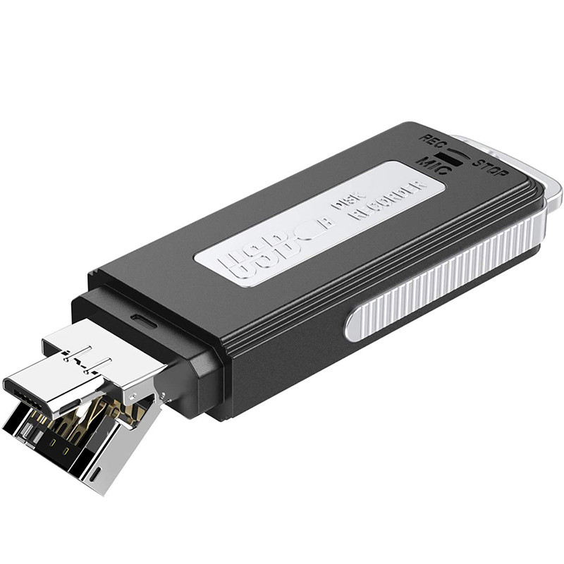 USB diktafon od 16 GB, mini snimač zvuka za predavanja i sastanke, džepni diktafon za intervju