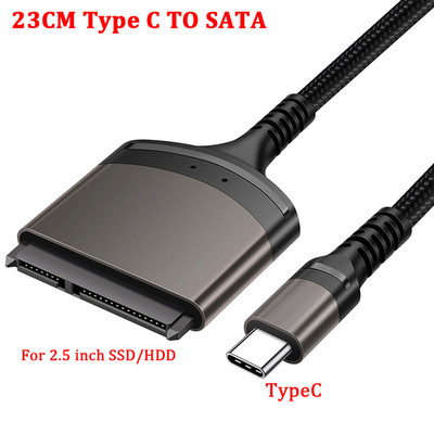 Cablu convertor adaptor USB 3.0 la Sata pentru HDD extern SSD de 2,5/3,5 inchi Convertizor USB3.0/Tip C la Adaptor pentru hard disk SATA III