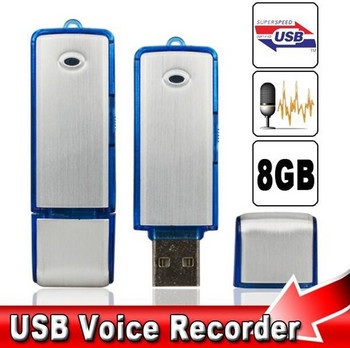 8 GB Ψηφιακή συσκευή εγγραφής ήχου Στυλό USB Δικταφώνου Επαναφορτιζόμενη Μίνι συσκευή εγγραφής λάμψης συνεδρίων