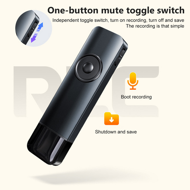 Prijenosni USB digitalni audio snimač glasa 16G 32G U-Disk snimač Smanjenje buke MP3 reprodukcija Olovka za snimanje s mikrofonom