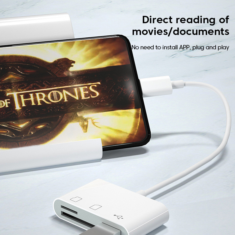 Cititor de carduri Elough USB tip C la conexiune SD TF USB Adaptor cititor de carduri de memorie inteligent pentru telefonul mobil Macbook Samsung Huawei