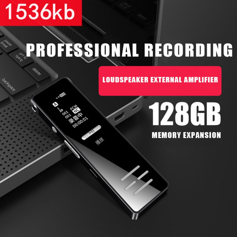 USB2.0 digitalni diktafon Snimanje jednim klikom MP3 player aktiviran glasom Mini audio snimač za predavanja intervju sastanke