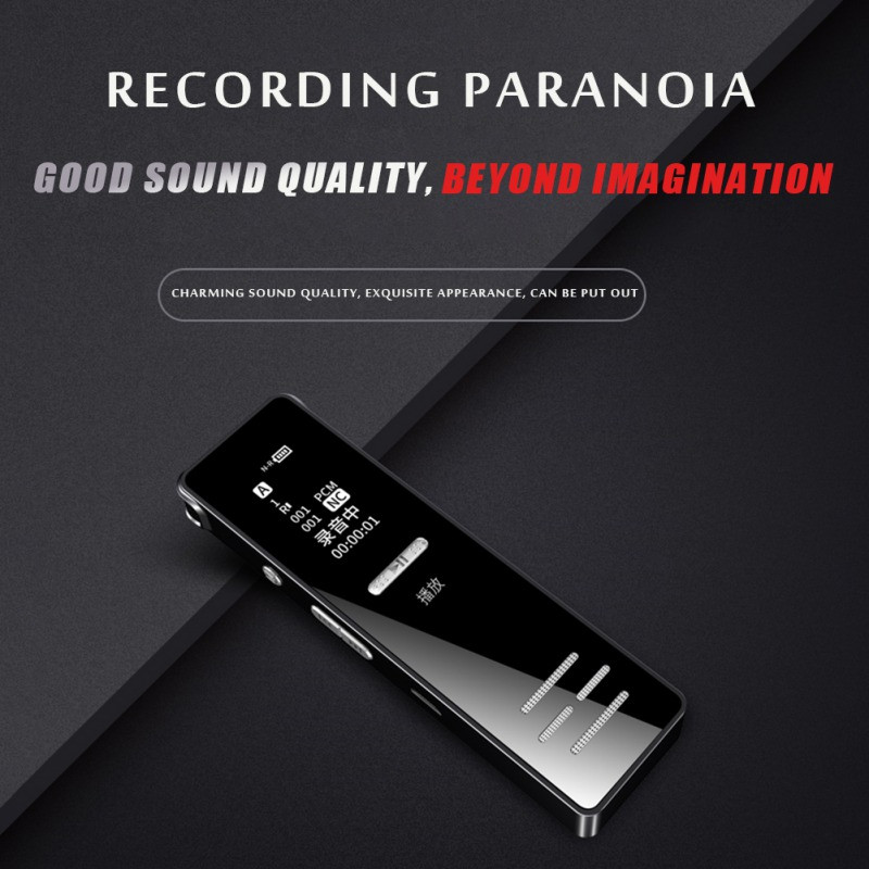 USB2.0 digitalni diktafon Snimanje jednim klikom MP3 player aktiviran glasom Mini audio snimač za predavanja intervju sastanke