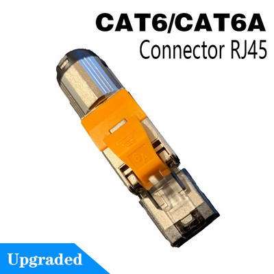 CAT8 STP RJ45 savienotājs CAT7 CAT6A Atkārtoti lietojams Ethernet gala kontaktspraudnis Ekrēts modulārais cinka sakausējuma lauka gala spraudnis