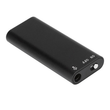 Συσκευή εγγραφής φωνής KLW Αναπαραγωγή MP3 USB Flash Disk 3 σε 1 Εγγραφή με ένα πλήκτρο HD Μείωση θορύβου Κράμα ψευδαργύρου που σχηματίζει Shell HC-8G