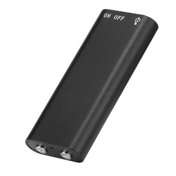 KLW Диктофон, MP3 плейър, USB флаш диск, 3 в 1, запис с един ключ, HD намаляване на шума, формираща обвивка от цинкова сплав HC-8G
