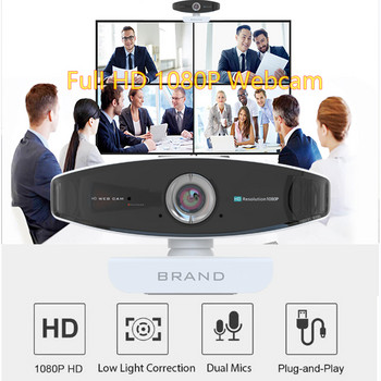 Webcam 1080P USB Webcam με μικρόφωνο αυτόματη εστίαση Full HD UVC/UAC για υπολογιστή Mac Laptop Desktop Gamer Webcast