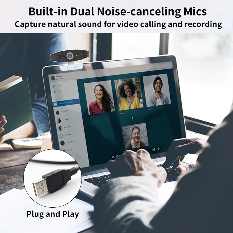 Web kamera 1080P USB web kamera s mikrofonom Autofokus Full HD UVC/UAC Za PC Računalo Mac Laptop Desktop Gamer Webcast