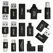 90 fokos USB 3.1 C típusú csatlakozó aljzatból USB A csatlakozóba B dugaszba csatlakozó OTG C típusú usb 3.0 csatlakozó aljzatba