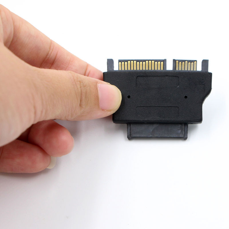 Slimline SATA adapteris Serial ATA 7+15 22 kontaktų vyriškas į plonas 7+6 13 kontaktų moteriškas adapteris