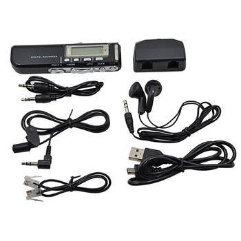 Φορητή συσκευή εγγραφής φωνής 8G USB Professional Αναπαραγωγή 96 ωρών Dictaphone Ψηφιακή συσκευή εγγραφής ήχου ήχου με συσκευή αναπαραγωγής WAV, MP3