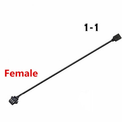 Cablu adaptor M/B RGB AURA SYNC JST SM, transfer la 12V 4Pin RGB și 5V 3Pin ARGB, JST-3P SM3P SM4P EL cablu de sârmă, tată/femă