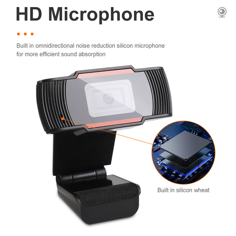 Webcam HD για υπολογιστή 480/720/1080P Mini Web Camera με μικρόφωνο USB Web Cam για υπολογιστή Mac Laptop Desktop YouTube Skype