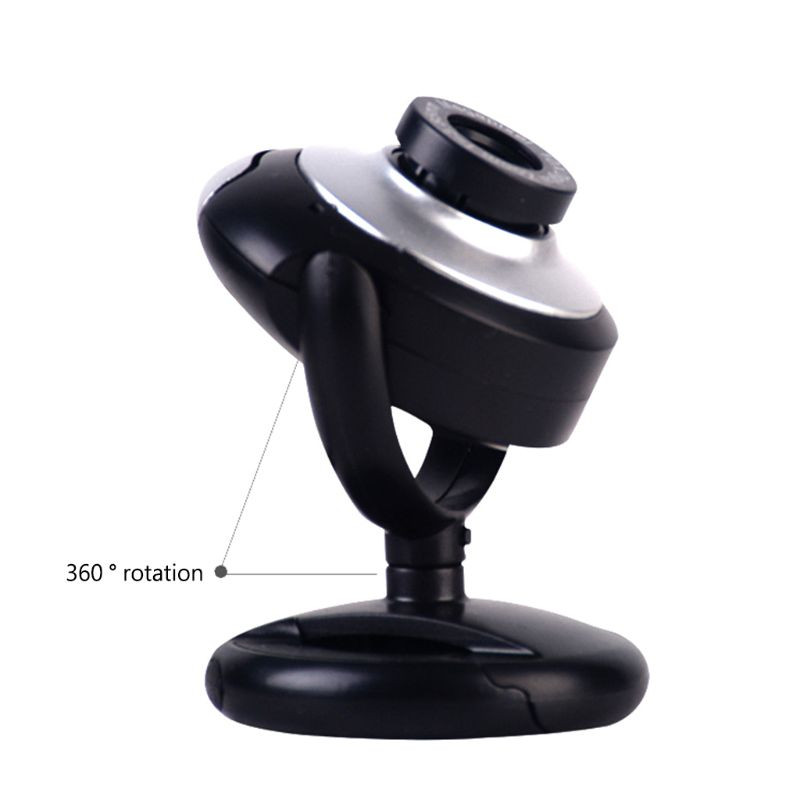 480P 360 fokban elforgatható USB webkamera kamera mikrofonos kamerával PC-hez