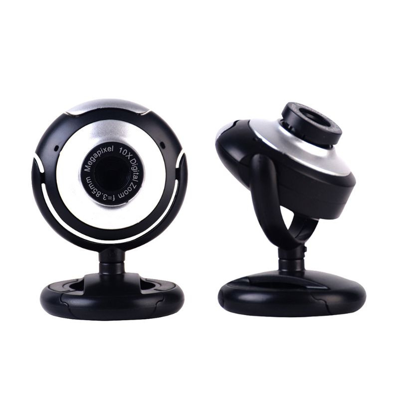480P 360 fokban elforgatható USB webkamera kamera mikrofonos kamerával PC-hez