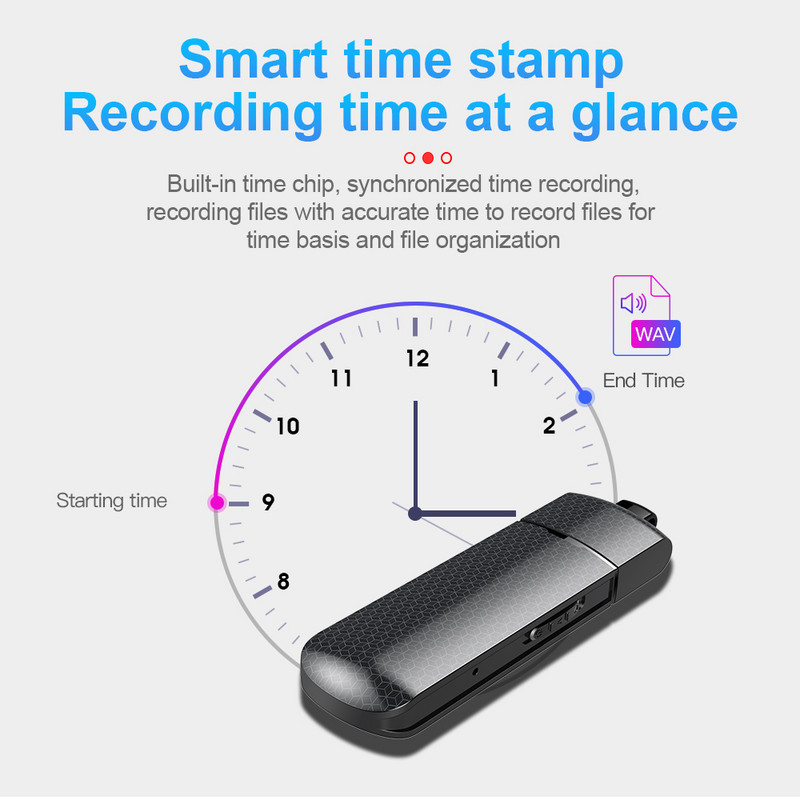 USB skaņas ierakstītājs Digtal Voice Record Device Small U Disk Flash Drive Aktivēts Oculta 0GB 32GB Mini neredzams audio diktofons