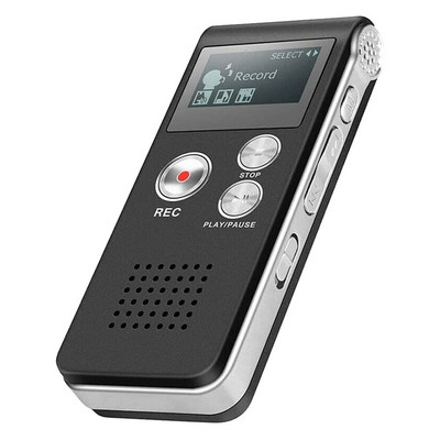 Паранормално оборудване за лов на призраци Цифров EVP гласово активиран рекордер USB US 8GB (черен)