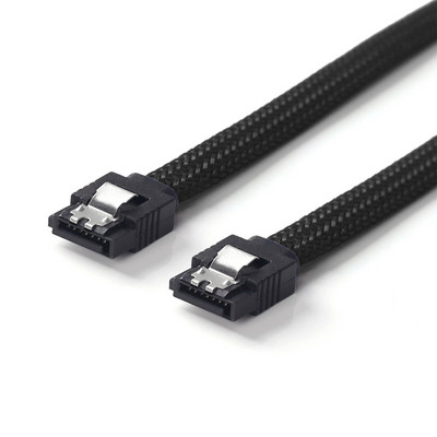 Lingable SATA 3.0 III SATA3 Cabluri de date 7 pini Cablu SSD 6 Gb/s Unitate HDD Hard Disk Cabo Manșon de nailon Negru Albastru Roșu Alb Verde