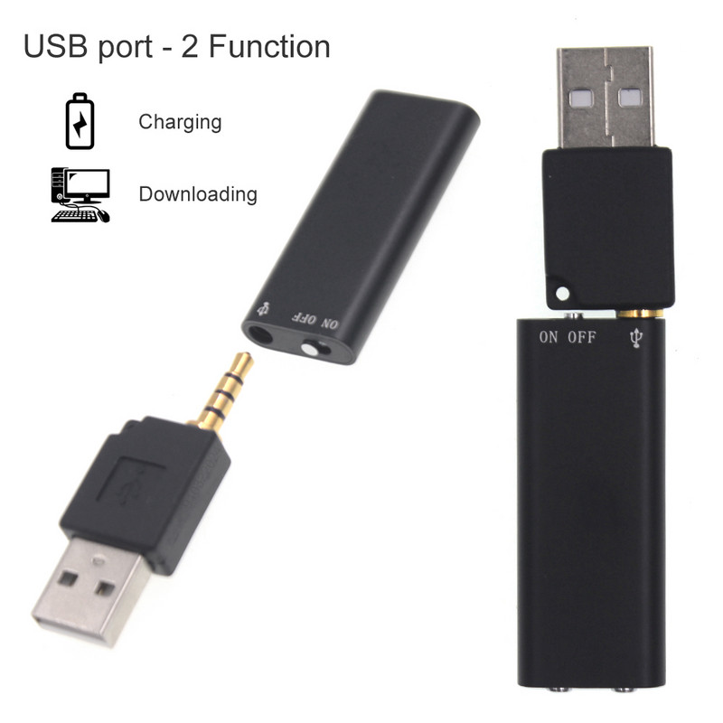 11 часа непрекъснат запис на гласов запис със звук, активиране на VOX функция MP3 плейър - аудио микро 8GB