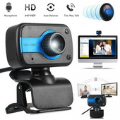 Cameră web USB 2.0 480P Full HD Cameră web Cameră pentru computer Microfon încorporat cu absorbție a sunetului pentru computer Notebook Laptop PC Desktop