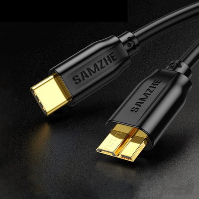 SAMZHE kõvaketta väliskaabel USB Micro B kaabel HDD kaabel mikro andmekaabel SSD Sata kaabel kõvakettale Micro B USB3.0 kaabel