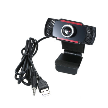 480/720P/1080P Κάμερα webcam Κάμερα υπολογιστή με μικρόφωνο μείωσης θορύβου USB Plug & Play για Video Meeting Online