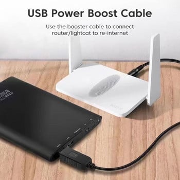 USB 5V към DC 9 V/12V WiFi към Powerbank Booster преобразуващ кабел 8DC многофункционален кабел за преобразуване на напрежение за рутер камера