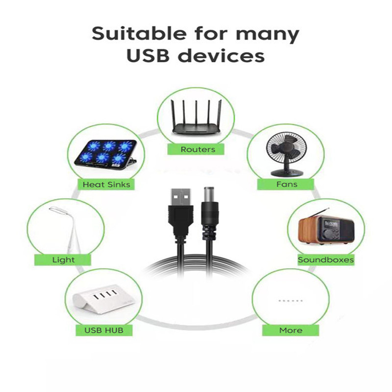 USB 5 V į DC 9 V / 12 V WiFi į Powerbank stiprintuvo keitiklio kabelis 8DC daugiafunkcis įtampos keitiklio kabelis maršrutizatoriaus kamerai