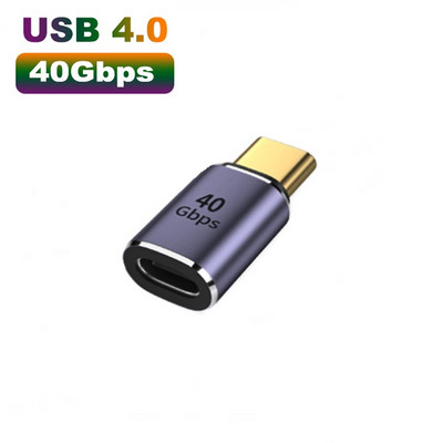 40Gbps USB 4 tipa-C ženski na USB4 ženski spojnik USB-C adapterski konektor Tip C pretvarač uređaja Adapter podataka Mini USB adapter
