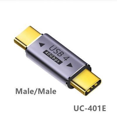 40Gbps USB 4 tipa-C ženski na USB4 ženski spojnik USB-C adapterski konektor Tip C pretvarač uređaja Adapter podataka Mini USB adapter