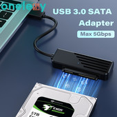 Onelesy SATA-USB 3.0 külső USB3.0 SATA konverter 2,5 hüvelykes SATA HDD SSD merevlemezhez 5 Gbps gyors adatátviteli adapter