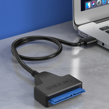 USB към SATA твърд диск външен адаптер със захранване 12V 2A за 3,5 2,5 инча твърд диск SSD конектор USB3.0 към SataIII кабел 22 пина