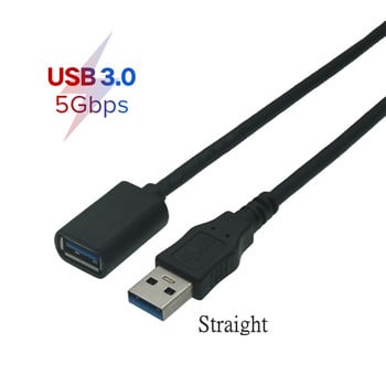 1M 3FT 30cm 50CM USB 3.0 Δεξιά Αριστερά Πάνω Κάτω Γωνία 90 Μοίρες Επέκταση 5Gbps Καλώδιο USB 3.0 Καλώδιο προσαρμογέα αρσενικό σε θηλυκό Καλώδιο USB