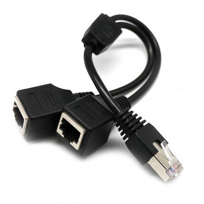 RJ45 Etherneti jaoturi adapter 1 isa ja 2 emane LAN võrgujagaja tugi Cat7 Cat6 Interneti-võrgu pikendusjuhe