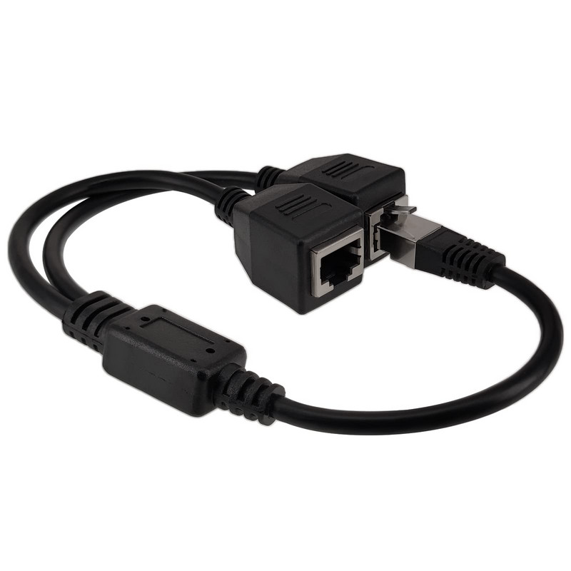 RJ45 Etherneti jaoturi adapter 1 isa ja 2 emane LAN võrgujagaja tugi Cat7 Cat6 Interneti-võrgu pikendusjuhe