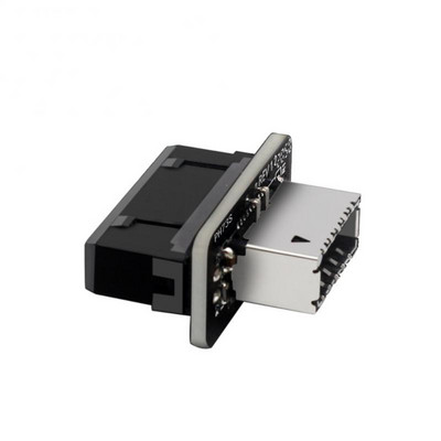 Pagrindinės plokštės vidinis USB 3.0 20 kontaktų / 19P antraštė prie E tipo A-Key USB 3.1 20 kontaktų adapteris, skirtas C tipo priekinio skydelio važiuoklės laikikliui Naujas