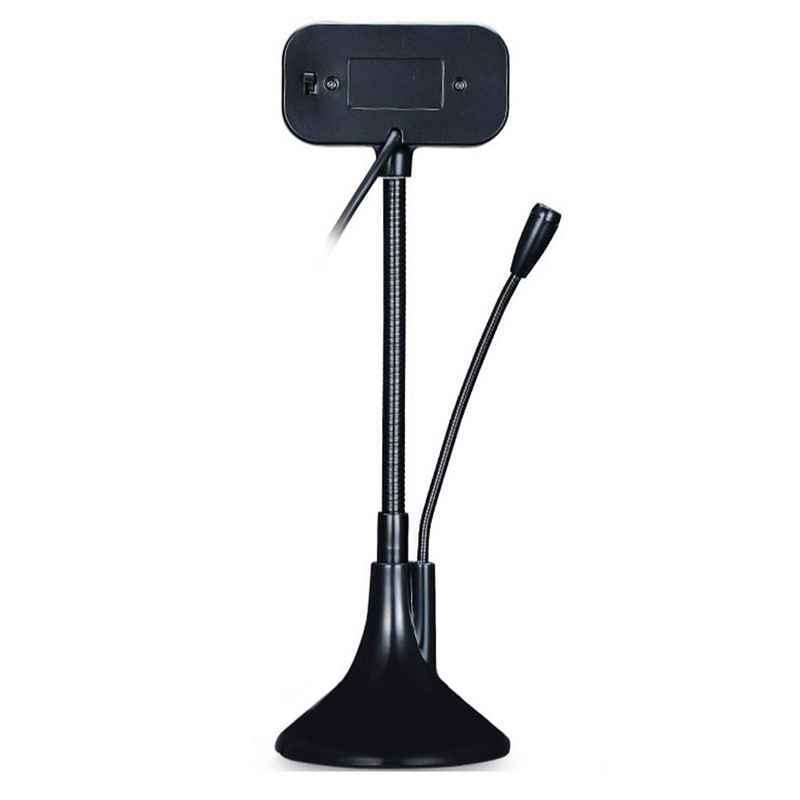 Acasă Desktop PC Cameră HD Ajustare 360° Webcam cu vedere de noapte LED Lumină de umplere Microfon pentru computer, laptop, tabletă, învățare birou