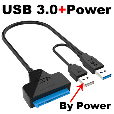 USB 3.0 TYPE-C 3.1 NA SATA adapter 6 Gbps 2.0 2.5 vanjski HDD SSD tvrdi disk 7+15/22 Pin III kabel za PC telefon prijenosno računalo+DC napajanje