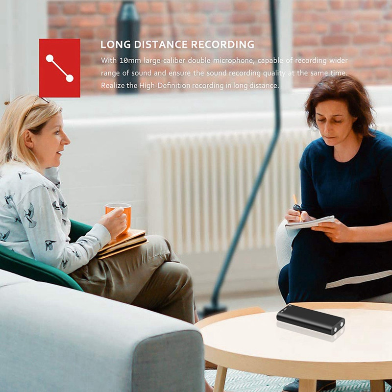 Mini aktivált digitális hangrögzítő diktafon 8G sztereó MP3 zenelejátszó 3 az 1-ben