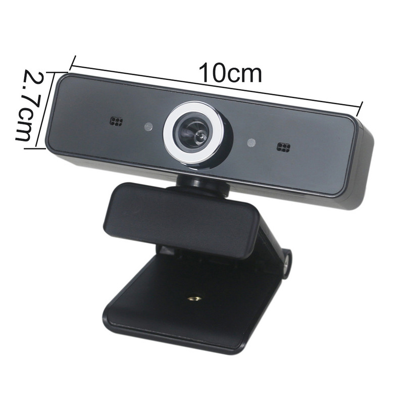 Cameră web HD cu înregistrare video USB rotativă cu microfon pentru PC, laptop, microfon cu absorbție a sunetului și anulare a zgomotului