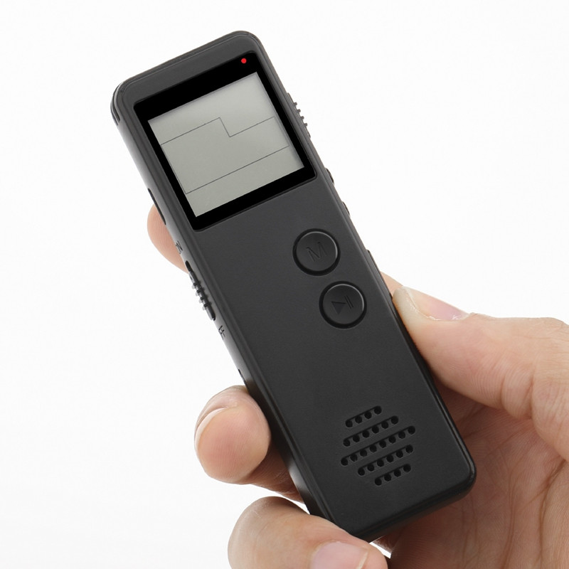 Digitalni diktafon od 32 GB, audio MP3 diktafon, smanjenje buke, glas, snimanje jednom tipkom, WAV uređaj za snimanje 128 Kbps