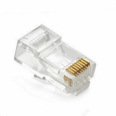 Conector de rețea LAN Ethernet RJ-45 pentru cablu de rețea UTP Cat5 Cat5e mufă de cristal 50/100 buc.