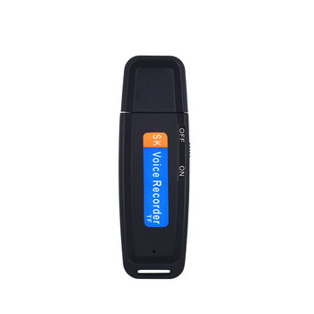 Професионална USB HD мини карта за намаляване на шума U диск Преносим рекордер Акумулаторна максимална поддръжка 32GB писалка за запис на глас