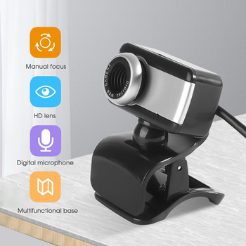 Webcam Stylish Rotate Camera HD Νέα ψηφιακή κάμερα USB 50M Mega PixelWeb Cam με κλιπ μικροφώνου για φορητό υπολογιστή φορητού υπολογιστή